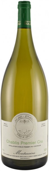 Вино Chablis Premier Cru AOC Montmains 2008, 1.5 л
