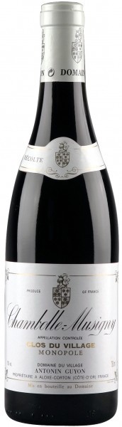 Вино Chambolle-Musigny AOC Clos Du Village (Monopole) 1996, 1.5 л