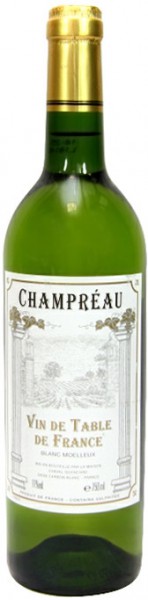 Вино Champreau VdT, White Semi-Sweet