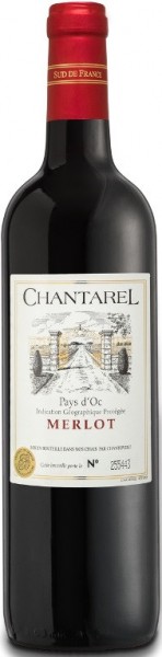 Вино Chantarel, Merlot VdP, 2016