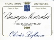 Вино Chassagne-Montrachet 1er Cru AOC Clos Saint Marc 2006