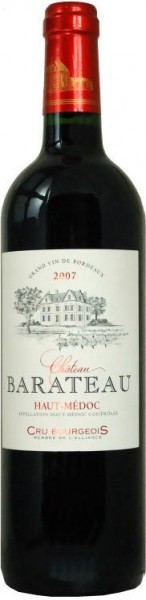 Вино Chаteau Barateau, Haut-Medoc AOC, 2007
