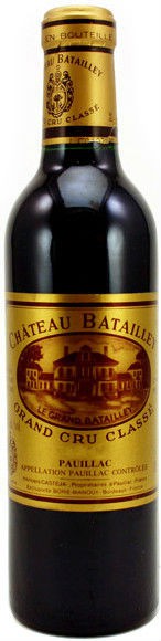 Вино Chateau Batailley, Pauillac AOC Grand Cru Classe, 2010, 0.375 л