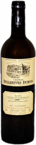 Вино "Chateau Bellerives Dubois" Blanc, Cotes de Bordeaux AOC, 2011