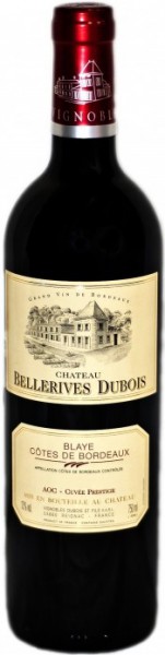 Вино "Chateau Bellerives Dubois" Rouge, Cotes de Bordeaux AOC, 2010