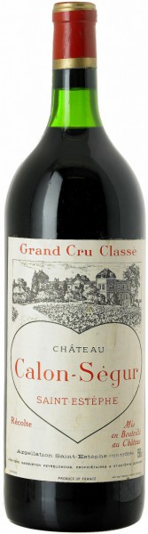 Вино Chateau Calon-Segur, Saint-Estephe 3-eme Grand Cru Classe, 2000, 1.5 л