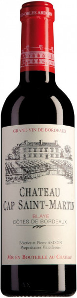 Вино Chateau Cap Saint-Martin, Blaye Cotes de Bordeaux AOC, 2012, 0.375 л