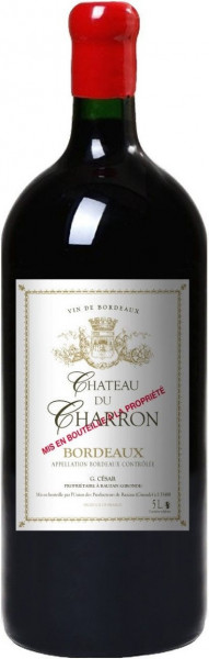 Вино "Chateau Charron" Rouge, Bordeaux AOC, 2016, 5 л