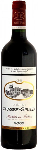 Вино Chateau Chasse Spleen, Moulis en Medoc AOC Cru Bourgeois, 2008