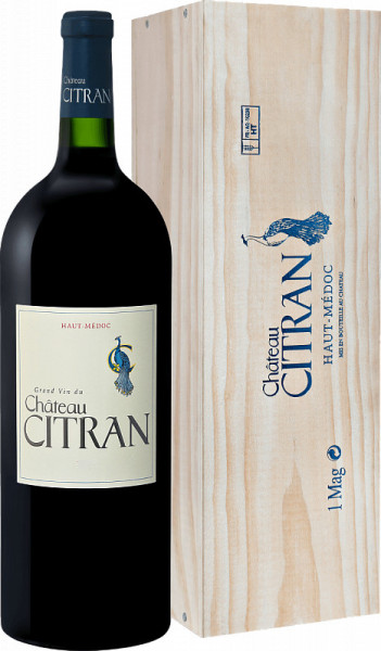 Вино Chateau Citran, Haut-Medoc AOC Cru Bourgeois, 1994, wooden box, 1.5 л