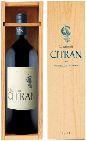 Вино Chateau Citran, Haut-Medoc AOC Cru Bourgeois, 2008, gift box, 1.5 л