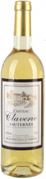 Вино Chateau Claverie, Sauternes AOC, 2003