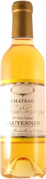 Вино Chateau Clos Haut-Peyraguey, Sauternes AOC 1-er Cru Classe, 1996, 0.375 л