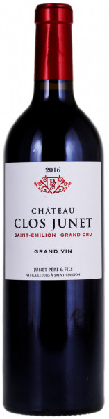 Вино Chateau Clos Junet, Saint-Emillon Grand Cru AOC, 2016