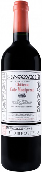 Вино Chateau Cote Montpezat, "Cuvee Compostelle" Rouge, Cotes de Castillon AOC, 2008