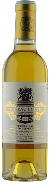 Вино Chateau Coutet, 1-er Cru Sauternes-Barsac AOC, 2006, 0.375 л