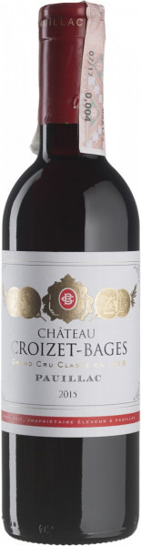 Вино Chateau Croizet-Bages, 5-me Grand Cru Classe, 2015, 0.375 л