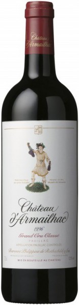 Вино Chateau d'Armailhac Pauillac AOC 5-me Grand Cru Classe, 1996