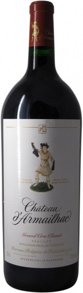 Вино Chateau d'Armailhac Pauillac AOC 5-me Grand Cru Classe, 1996, 1.5 л