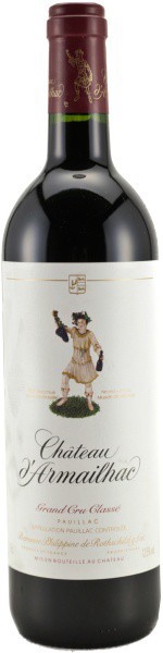 Вино Chateau d'Armailhac Pauillac AOC 5-me Grand Cru Classe, 2001, 1.5 л