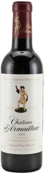 Вино Chateau d'Armailhac Pauillac AOC 5-me Grand Cru Classe, 2007, 0.375 л