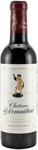 Вино Chateau d'Armailhac, Pauillac AOC 5-me Grand Cru Classe, 2009, 0.375 л