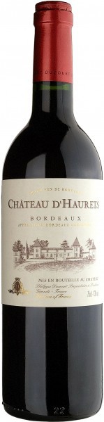 Вино Chateau d'Haurets, Bordeaux AOC Red, 2007