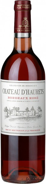 Вино Chateau d'Haurets, Bordeaux AOC Rose, 2008