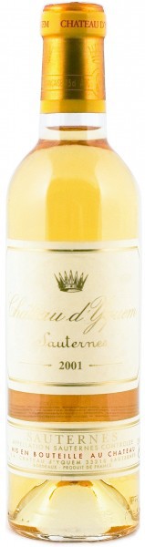 Вино Chateau d'Yquem Sauternes AOC 1-er Grand Cru Superieur, 2001, 0.375 л