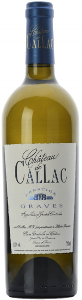 Вино Chateau de Callac "Prestige" Blanc, Graves AOC, 2015