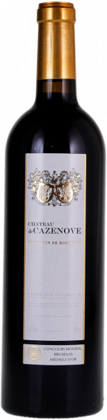 Вино Chateau de Cazenove, Bordeaux Superieur AOC, 2014