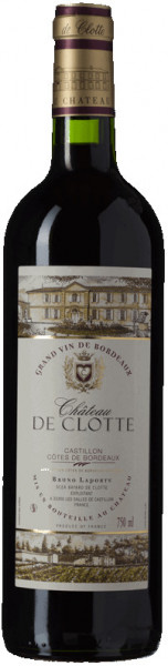 Вино Chateau de Clotte, Castillon Cotes de Bordeaux AOC, 2014