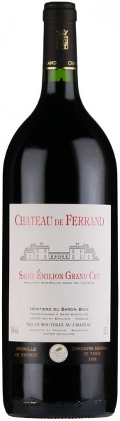 Вино Chateau de Ferrand, Saint-Emilion Grand Cru AOC, 2009, 1.5 л