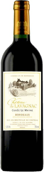Вино Chateau de Lavagnac, "Cuvee Le Mayne", Bordeaux AOC, 2011