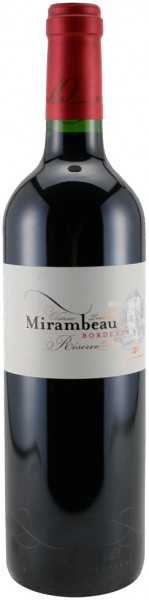 Вино "Chateau de Mirambeau" Rouge, Bordeaux AOC, 2010