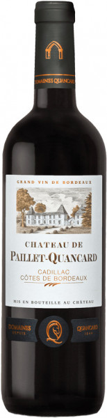 Вино Chateau de Paillet-Quancard, Cadillac-Cotes de Bordeaux AOC, 2015