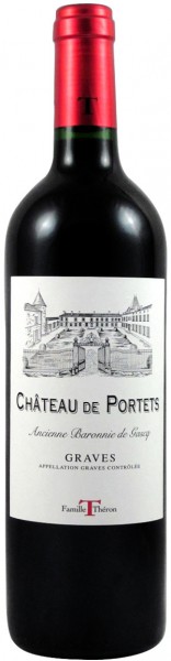 Вино Chateau de Portets, Graves Rouge AOC, 2009