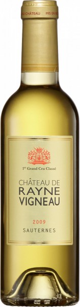 Вино Chateau de Rayne Vigneau, Sauternes, Premier Cru Classe 2009, 0.375 л