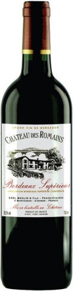 Вино "Chateau des Romains", Bordeaux Superieur AOC, 2015