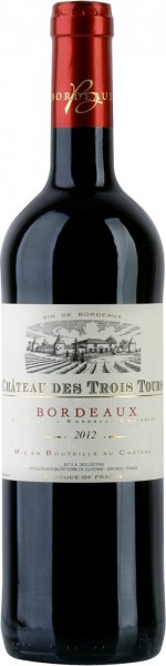 Вино Chateau des Trois Tours, Bordeaux AOC, 2012