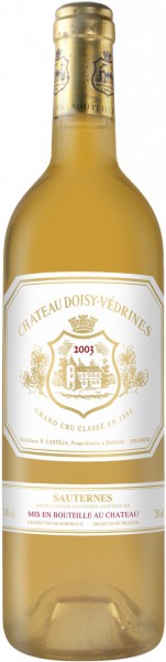 Вино Chateau Doisy-Vedrines, Sauternes AOC, 2003