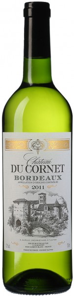 Вино "Chateau du Cornet" Blanc, Bordeaux AOC, 2011