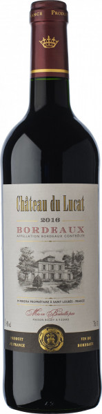 Вино Chateau du Lucat Bordeaux AOC, 2016