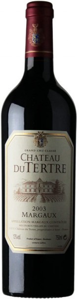 Вино Chateau du Tertre, Margaux AOC Grand Cru, 2003