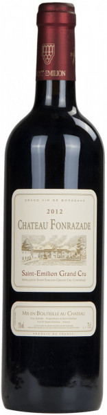 Вино Chateau Fonrazade, Saint-Emilion Grand Cru, 2012