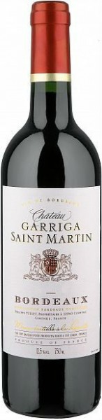 Вино Chateau Garriga Saint Martin, Bordeaux AOC