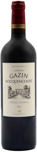 Вино "Chateau Gazin Rocquencourt" Red, Pessac-Leognan AOP, 2011