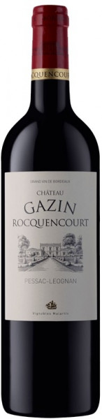 Вино "Chateau Gazin Rocquencourt" Rouge, Pessac-Leognan AOC, 2012