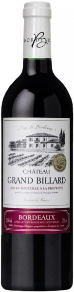 Вино "Chateau Grand Billard" Rouge, Bordeaux AOC