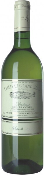 Вино Chateau Grand-Jean Vieilles Vignes Blanc Bordeaux AOC 2009